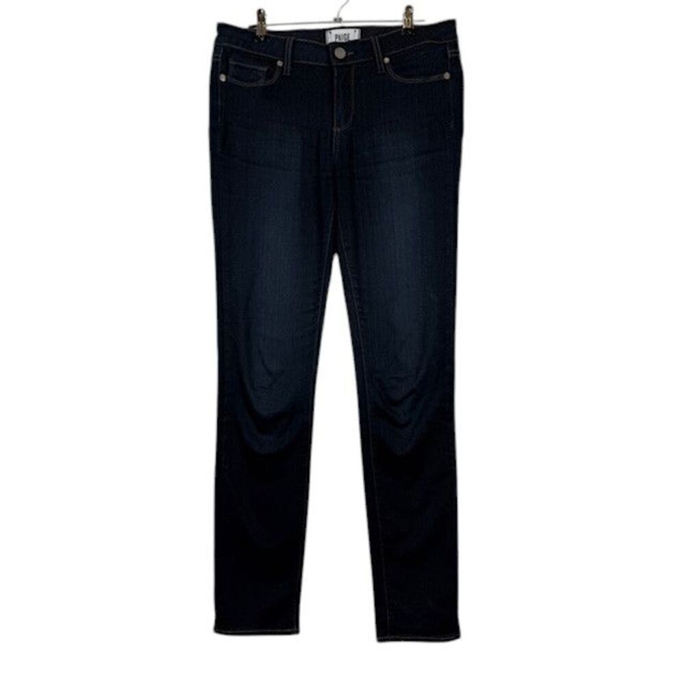 Paige Skyline Skinny Jeans in Mona Dark Whisker Wash Women's Size 28